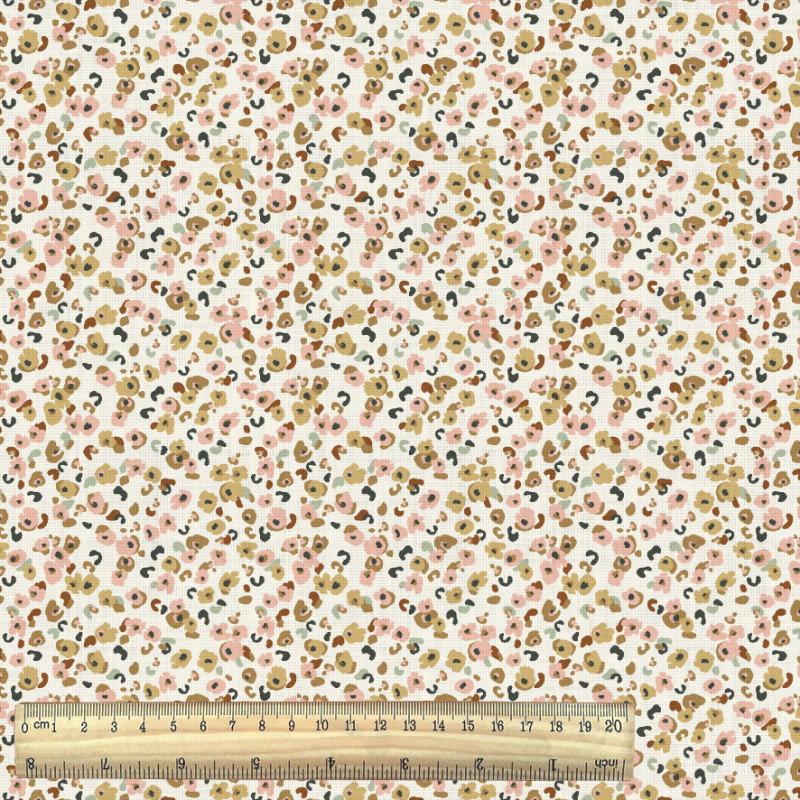 Printed Cotton EBBIE Ecru / Warm Multicolored